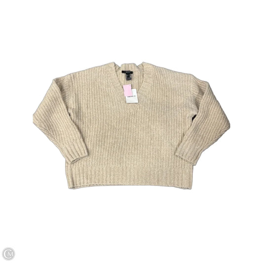 Sweater By Forever 21 In Cream, Size: S