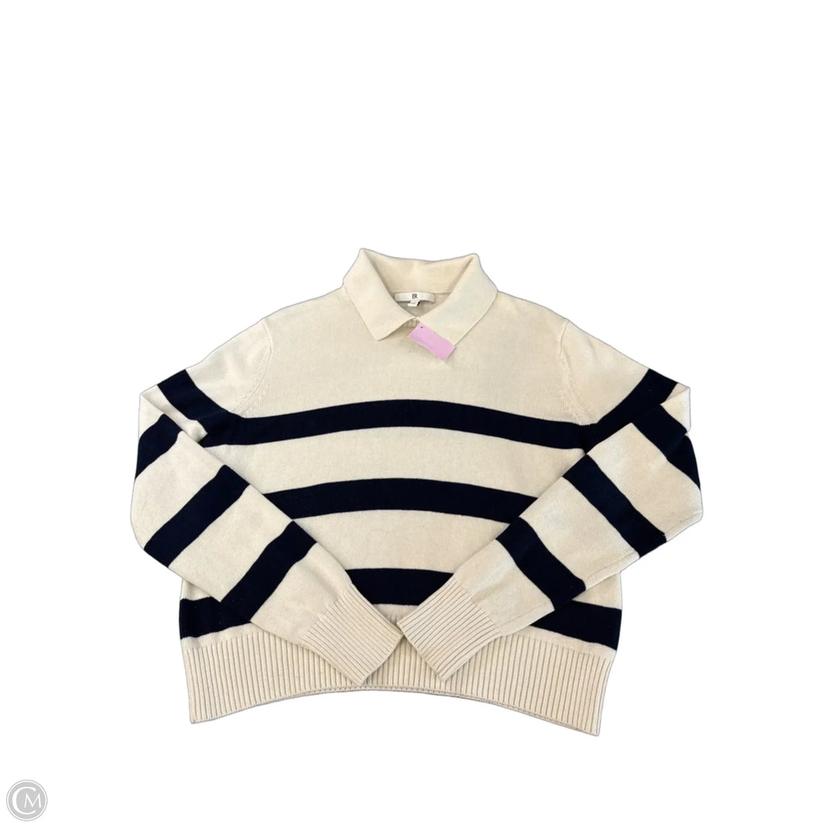 Sweater By Banana Republic In Striped Pattern, Size: M