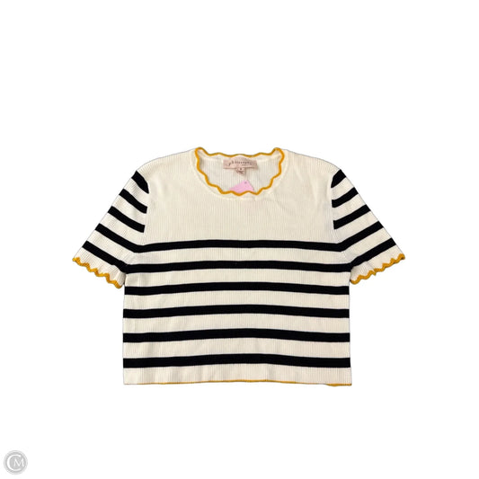 Top Short Sleeve By Philosophy In Striped Pattern, Size: S