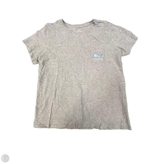 Top Short Sleeve By Vineyard Vines In Grey, Size: Xl