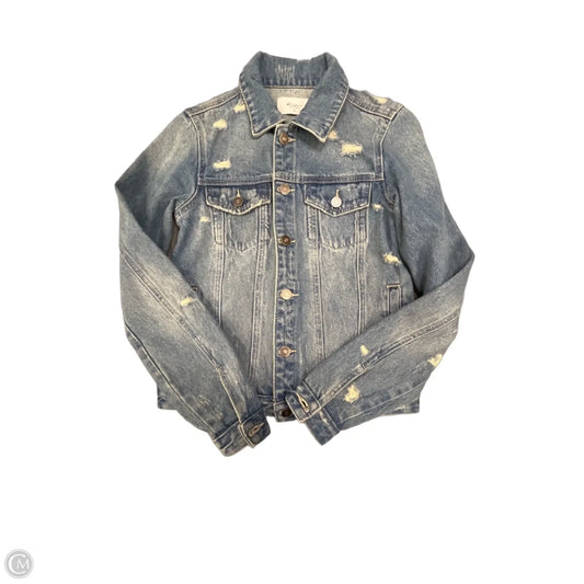 Jacket Denim By Kancan In Blue Denim, Size: Xs