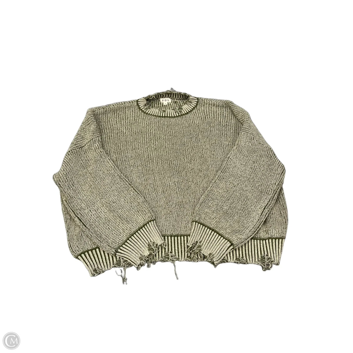 Sweater By Pol In Green, Size: L