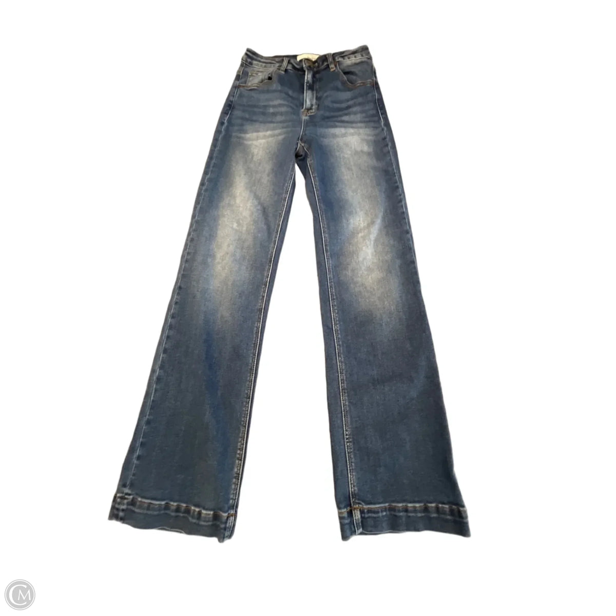 Jeans Straight By Risen In Blue Denim, Size: 2