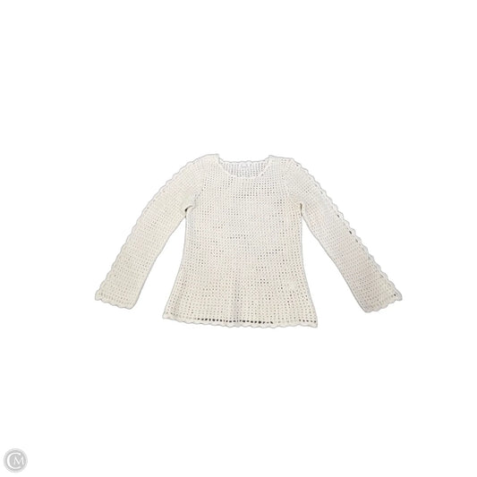 Top Long Sleeve By Westport In Cream, Size: M