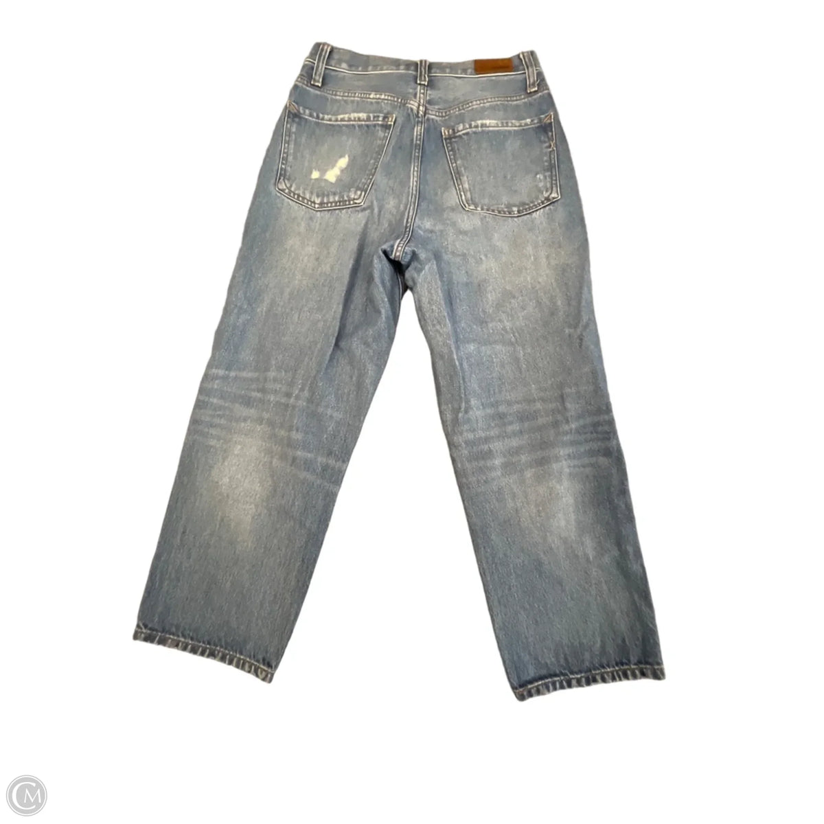 Jeans Cropped By Express In Blue Denim, Size: 4