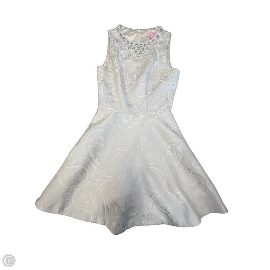 Dress Party Short By Ted Baker In Cream & Silver, Size: S