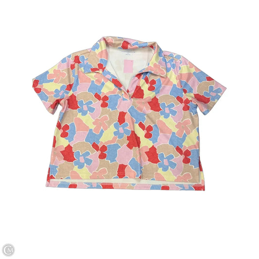 Athletic Top Short Sleeve By Travis Mathew In Floral Print, Size: M