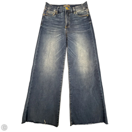 Jeans Wide Leg By Kut In Blue Denim, Size: 0