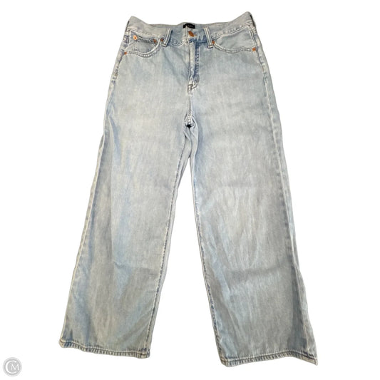 Jeans Wide Leg By J. Crew In Blue Denim, Size: 6