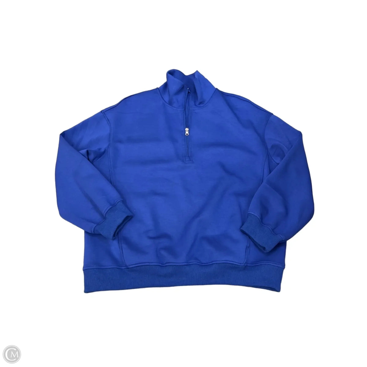 Sweatshirt Collar By Moco In Blue, Size: M