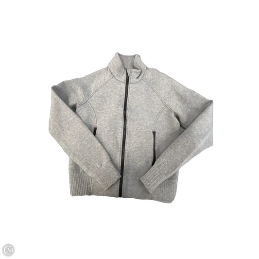 Athletic Jacket By Lululemon In Grey, Size: S