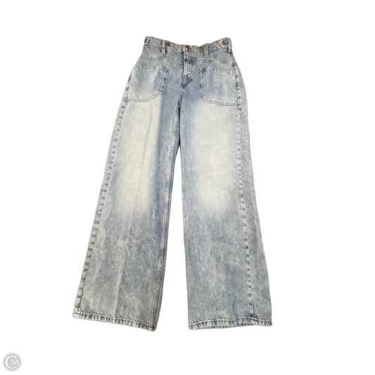 Jeans Wide Leg By We The Free In Blue Denim, Size: 28