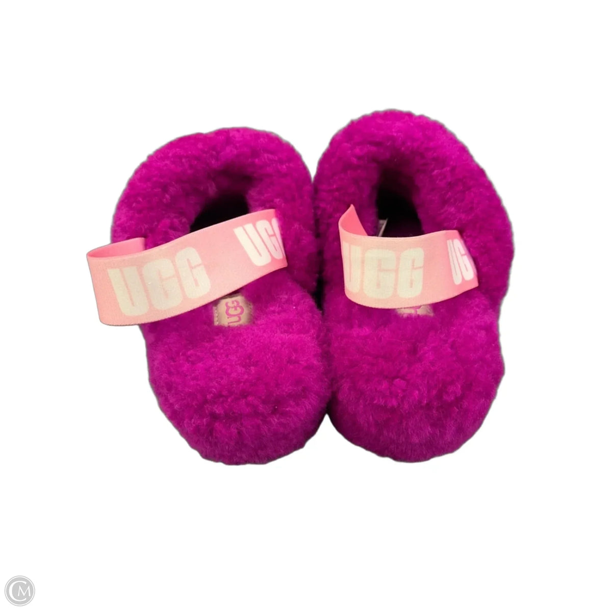 Slippers Designer By Ugg In Pink, Size: 6