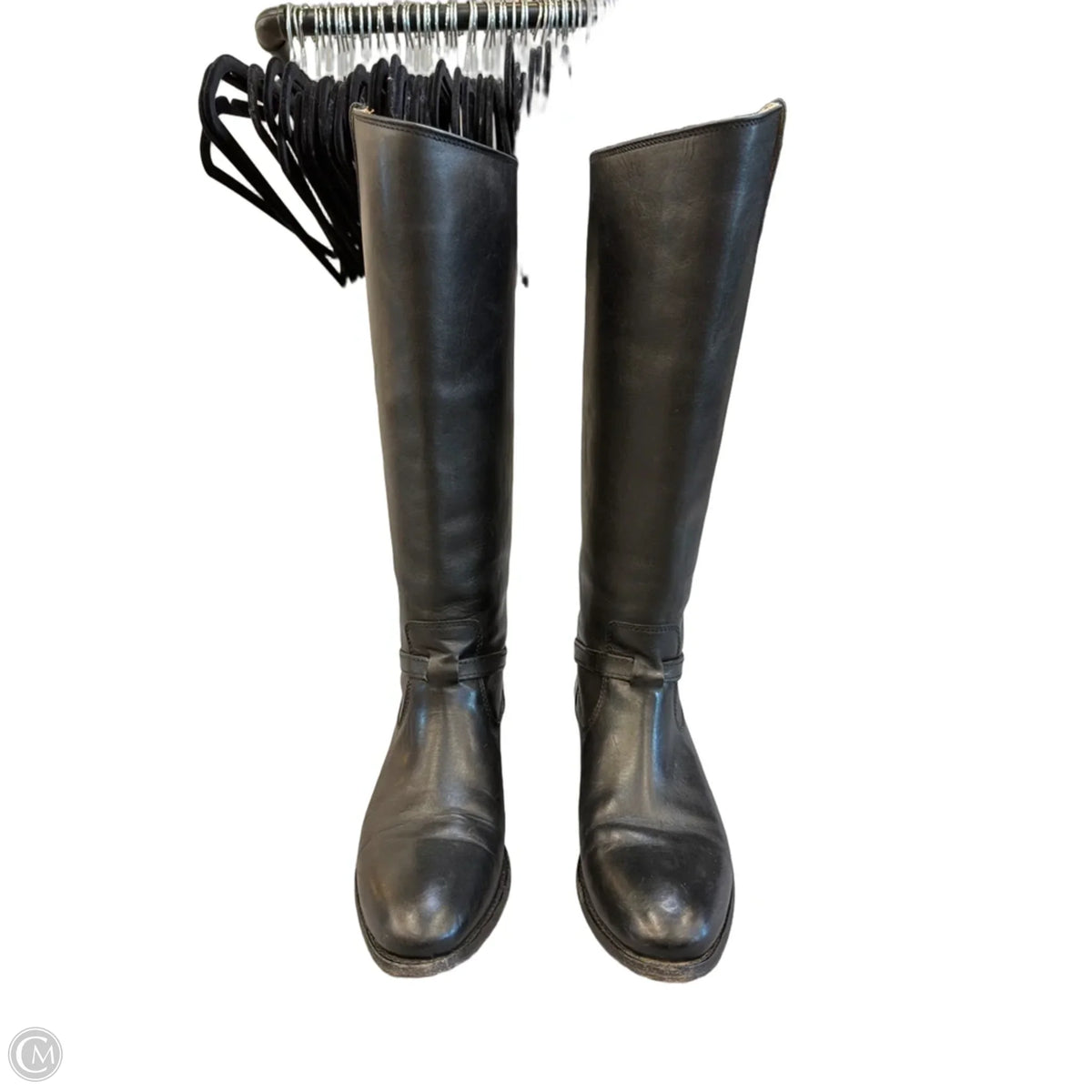 Boots Designer By Frye In Black, Size: 7