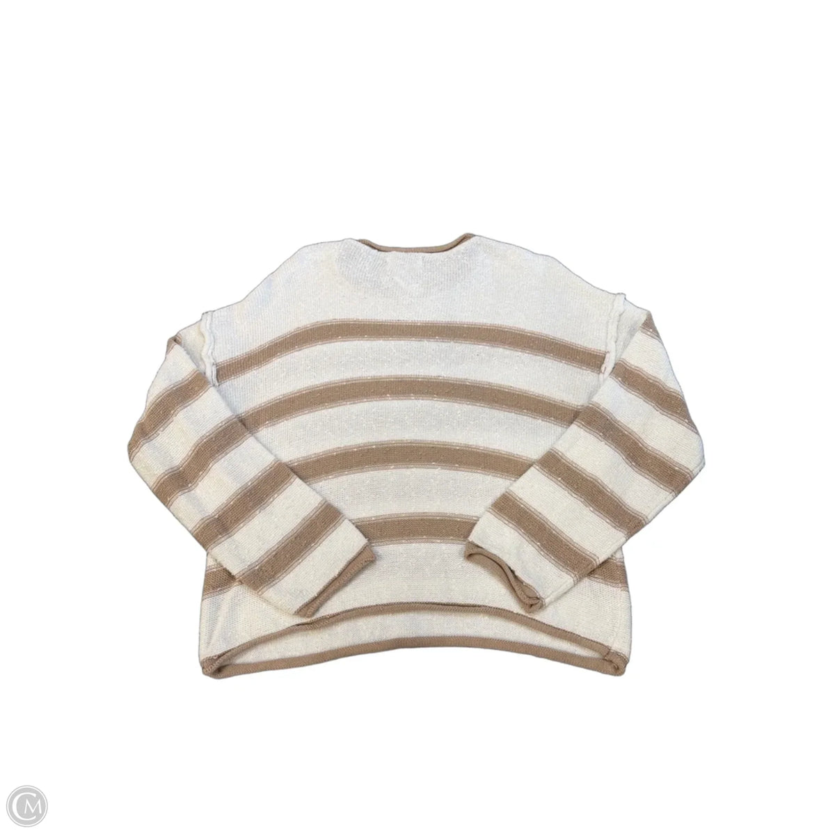 Top Long Sleeve By Be Cool In Striped Pattern, Size: S