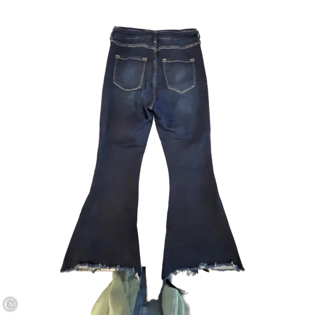 Jeans Flared By Kancan In Blue Denim, Size: 8