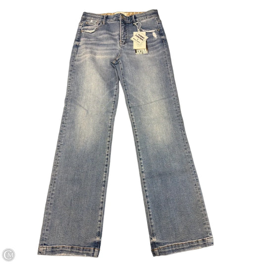 Jeans Straight By Risen In Blue Denim, Size: 8