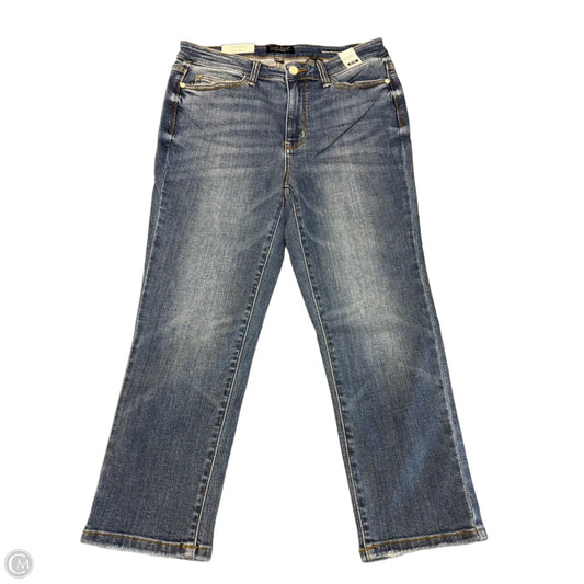 Jeans Cropped By Judy Blue In Blue Denim, Size: 10