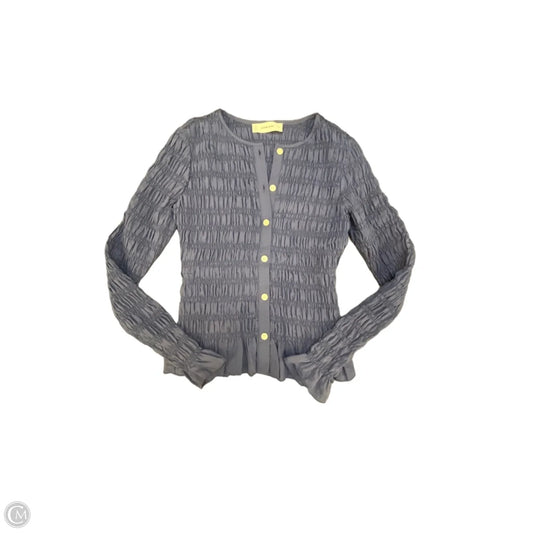 Blouse Long Sleeve By Everlane In Blue, Size: Xxs