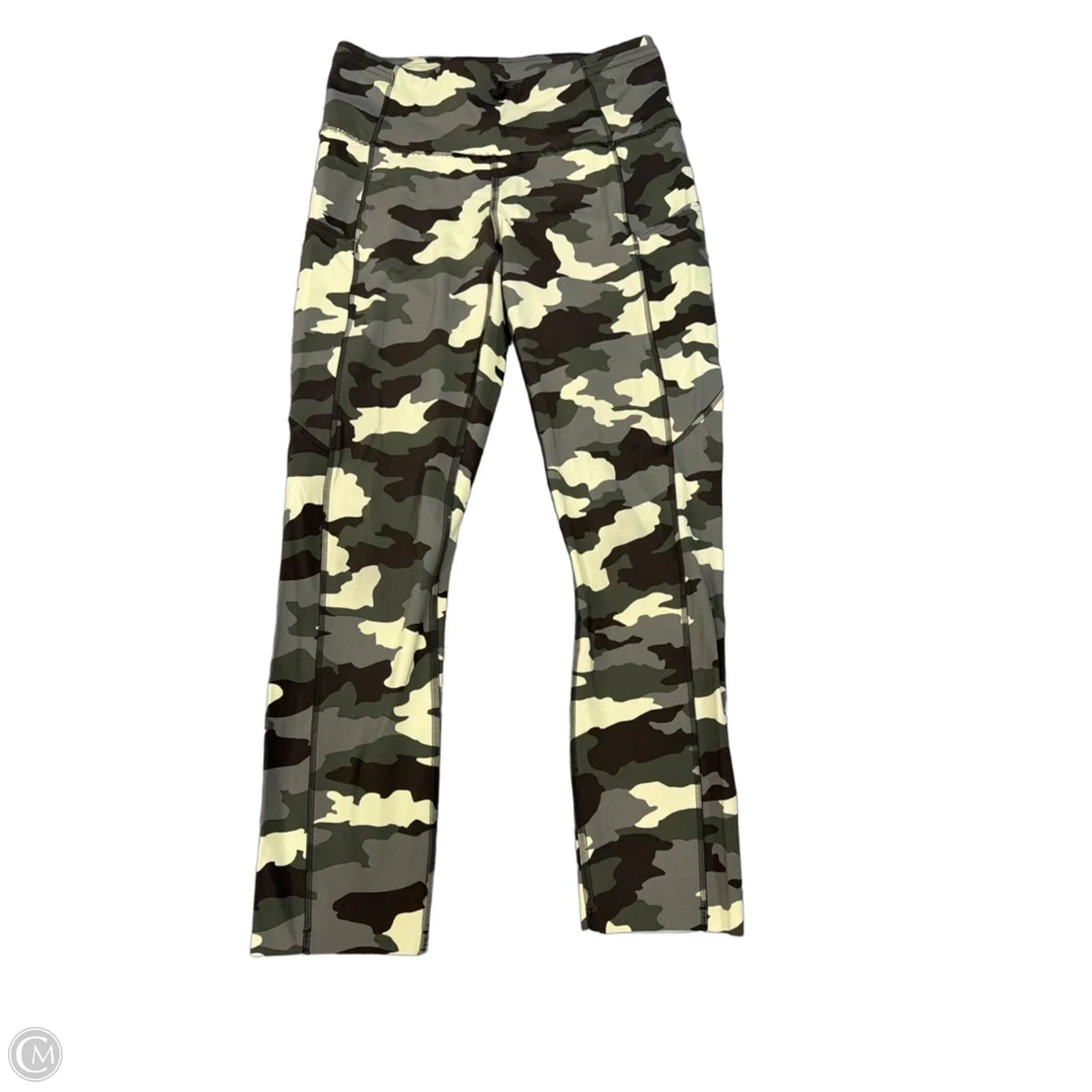 Athletic Capris By Lululemon In Camouflage Print, Size: S
