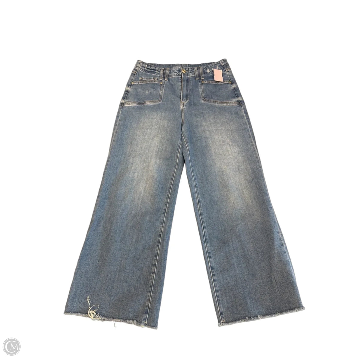 Jeans Wide Leg By Eesome In Blue Denim, Size: 4