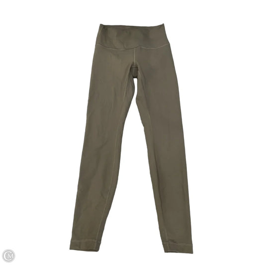 Athletic Leggings By Lululemon In Green, Size: M