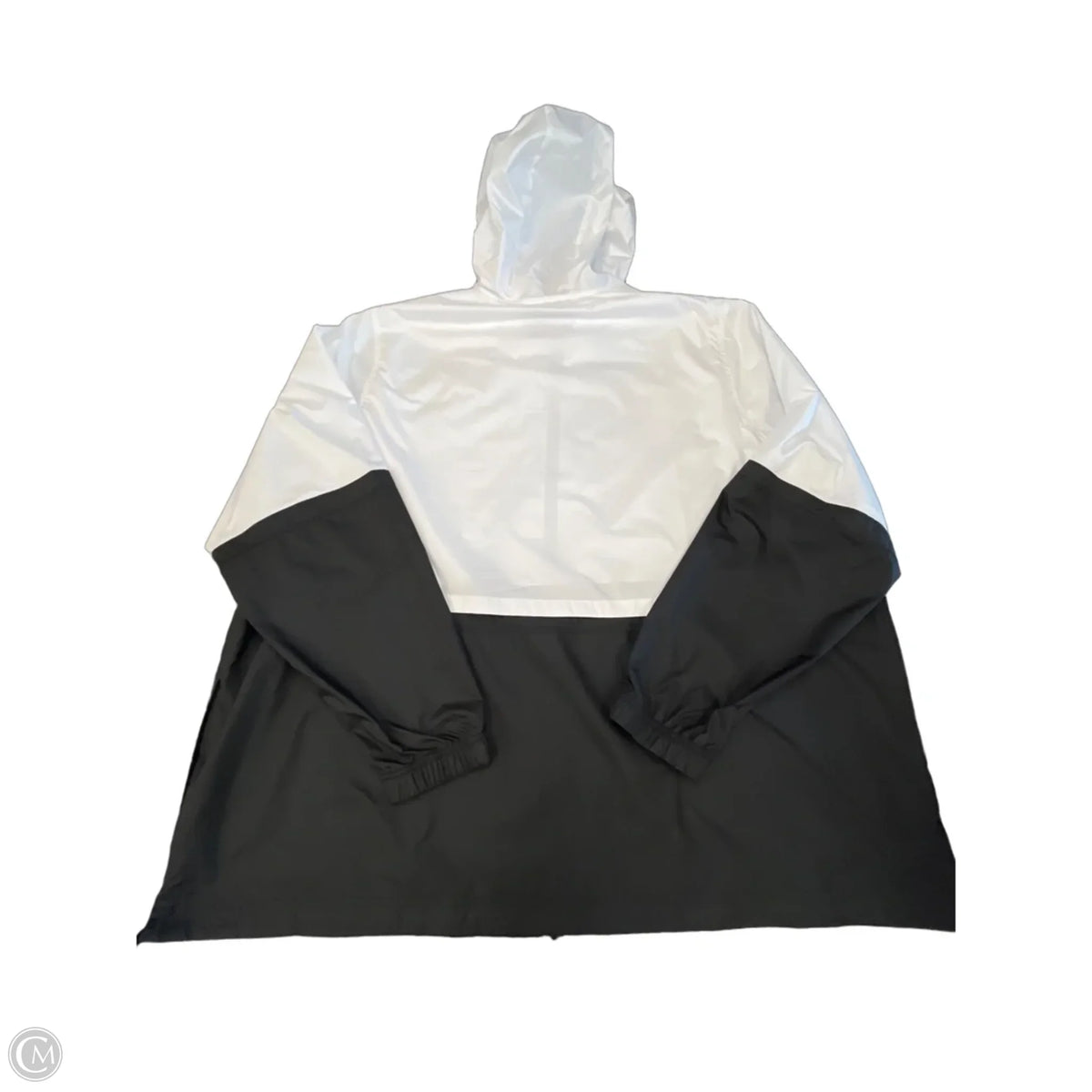 Jacket Windbreaker By Nike Apparel In Black & White, Size: 3x