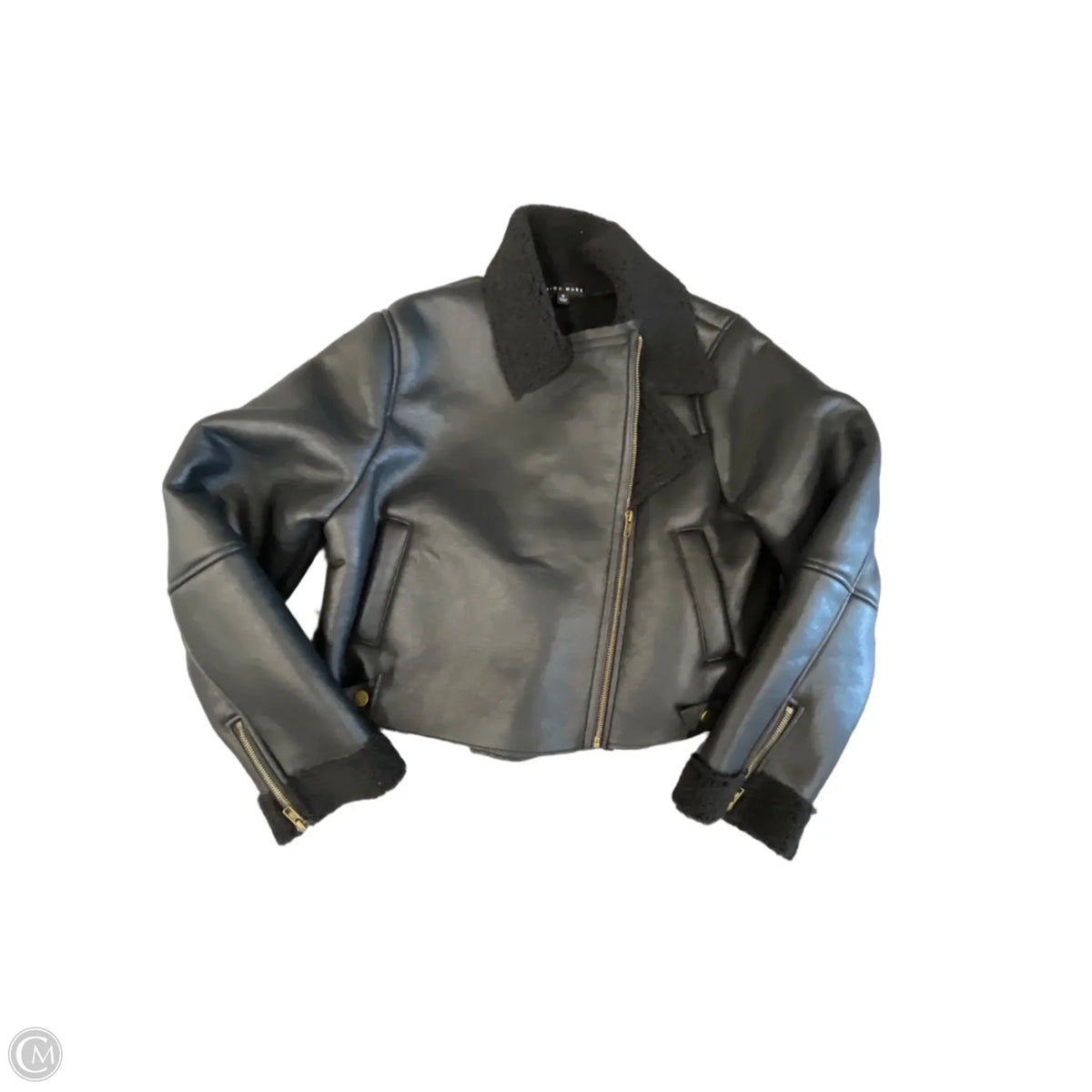 Jacket Moto By Miou Muse In Black, Size: M