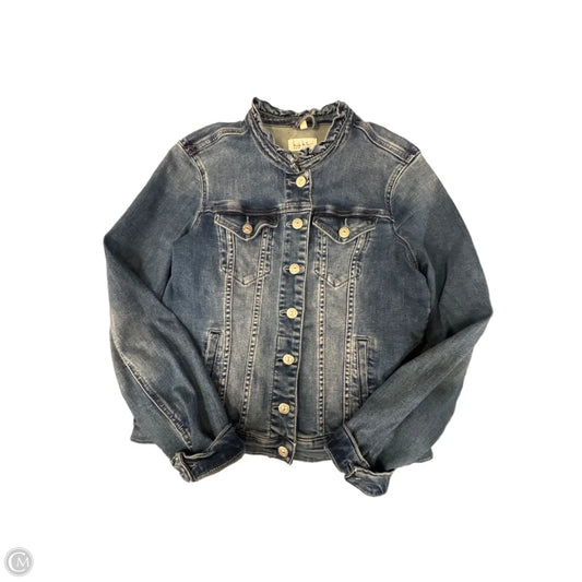 Jacket Denim By Nicole Miller In Blue Denim, Size: M