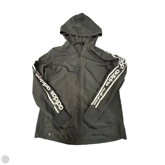 Jacket Windbreaker By Adidas In Black, Size: L