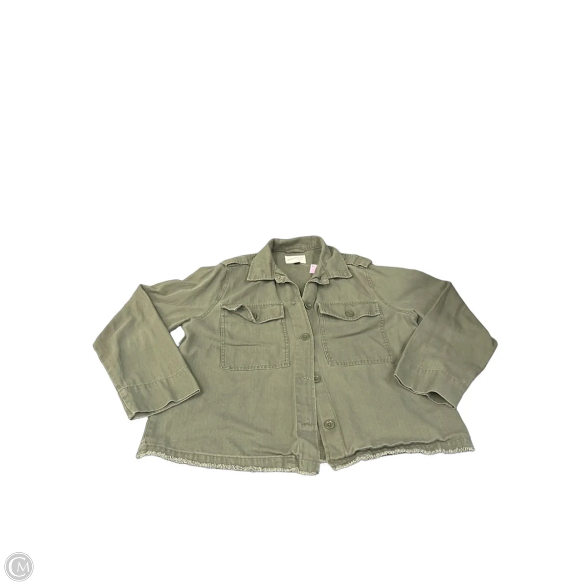 Jacket Shirt By Universal Thread In Green, Size: L