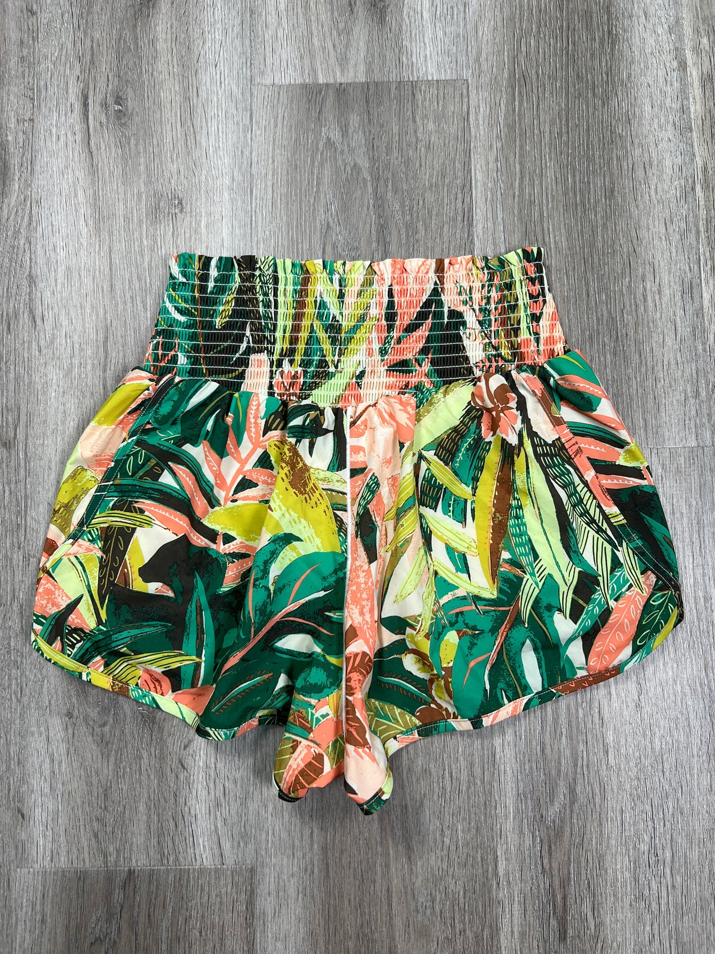 Tropical Print Athletic Shorts Aerie, Size M