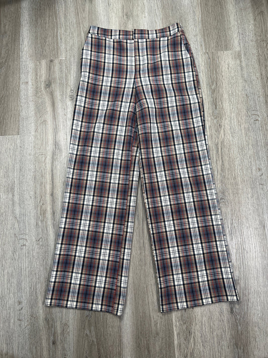 Pants Wide Leg By Apt 9 In Plaid Pattern, Size: S