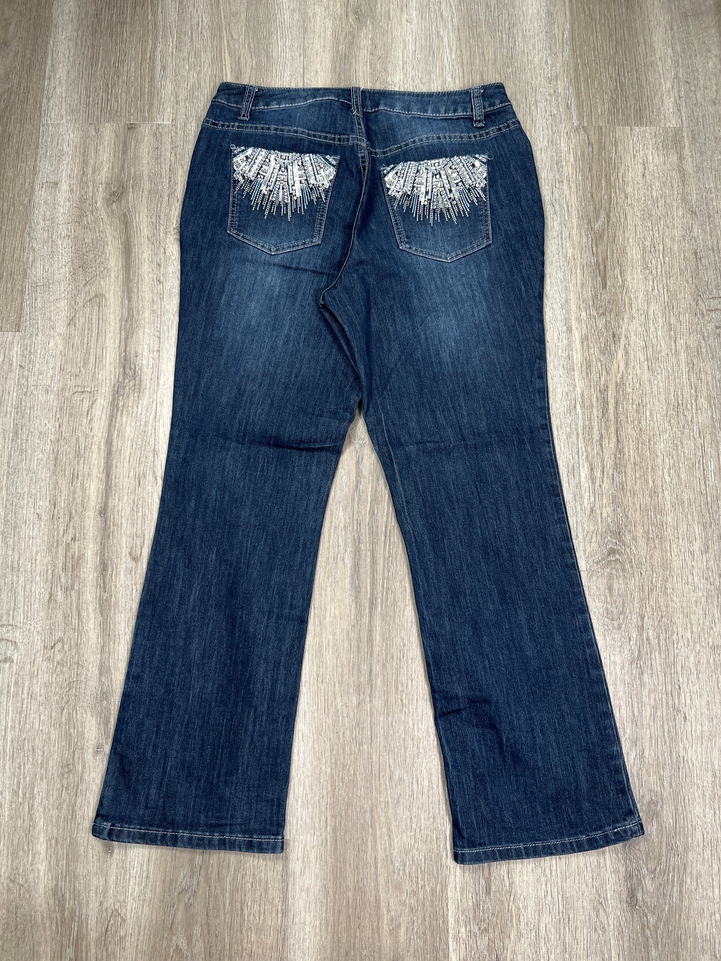 Blue Denim Jeans Straight Christopher And Banks, Size 8