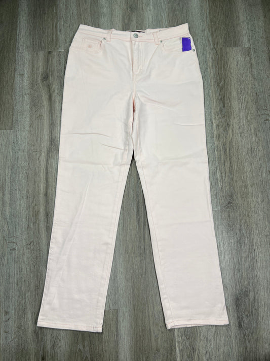 Pink Denim Jeans Straight Gloria Vanderbilt, Size 12