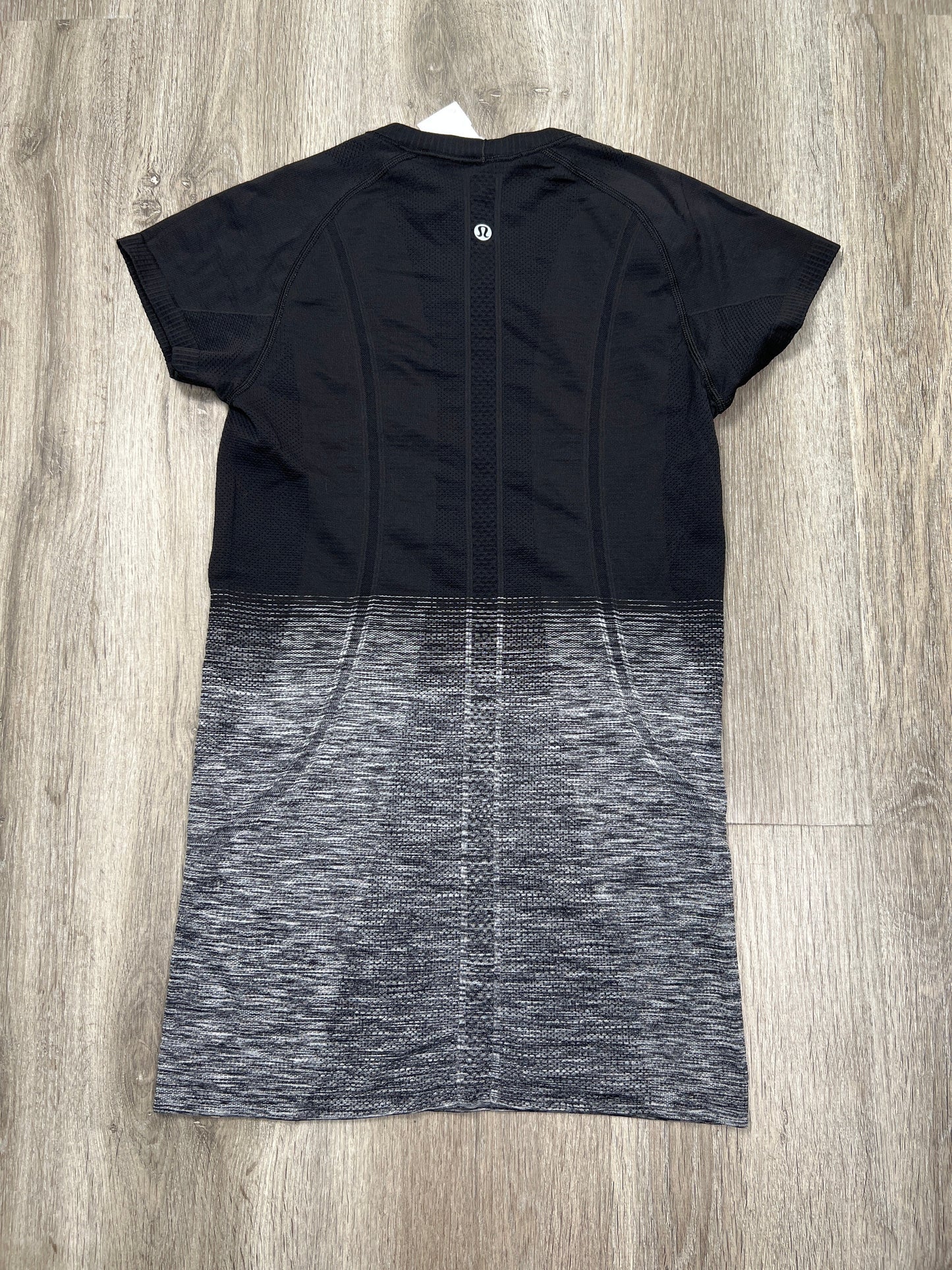 Black & Grey Athletic Top Short Sleeve Lululemon, Size S