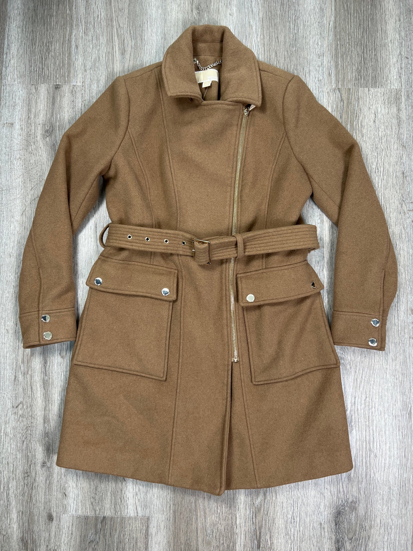 Taupe Coat Trench Coat Michael By Michael Kors, Size S