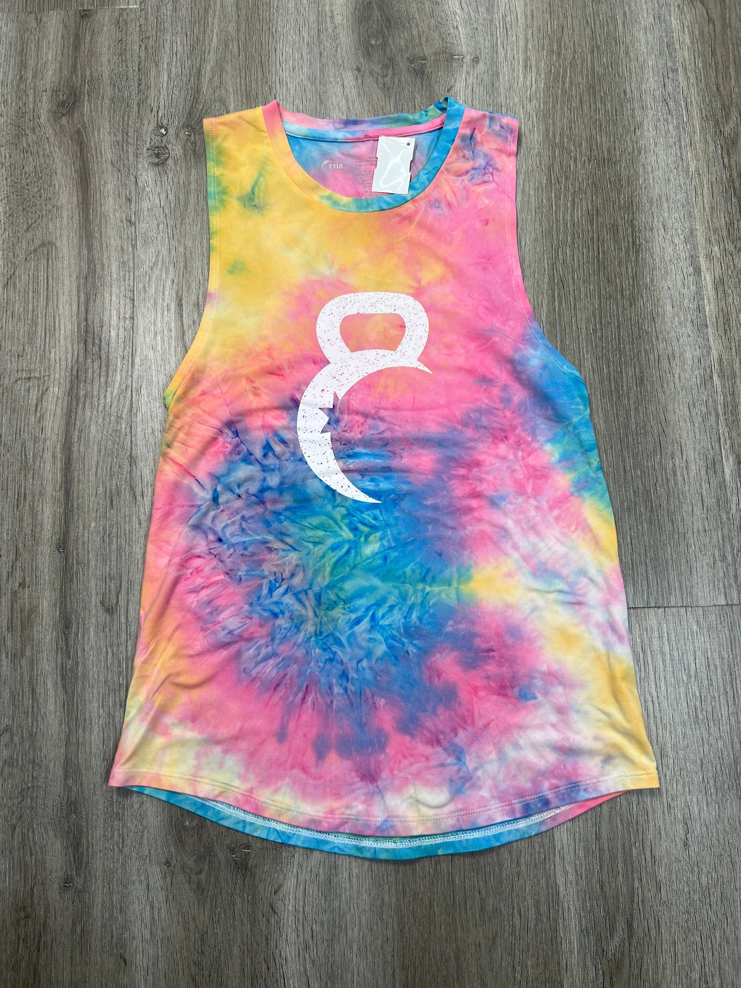 Athletic Tank Top By Zyia In Tie Dye Print, Size: S