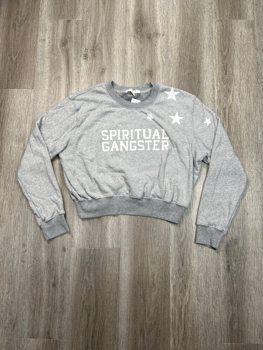 Sweatshirt Crewneck By Spiritual Gangster In Grey, Size: L