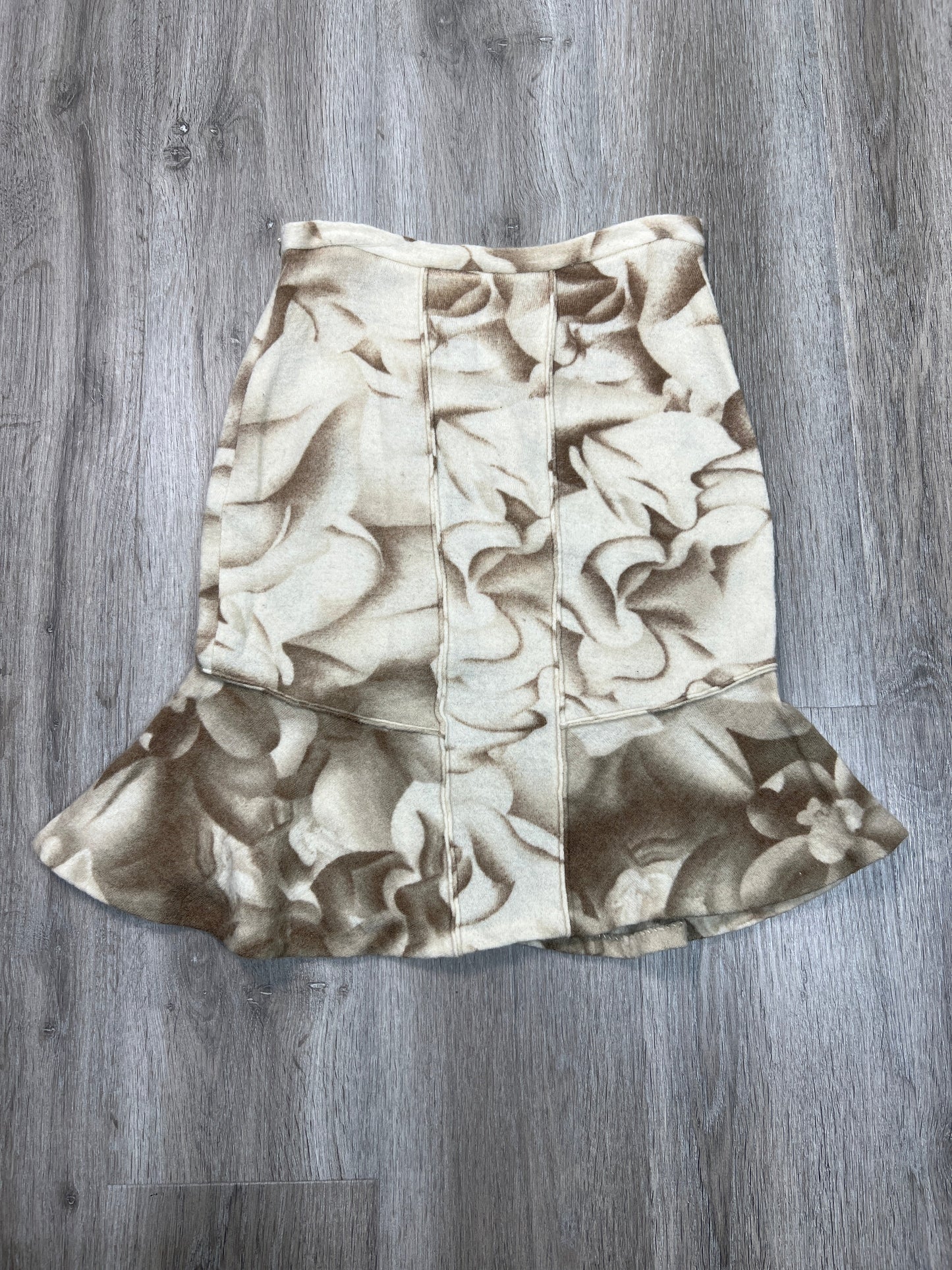 Skirt Midi By Moth In Brown & Cream, Size: Xs