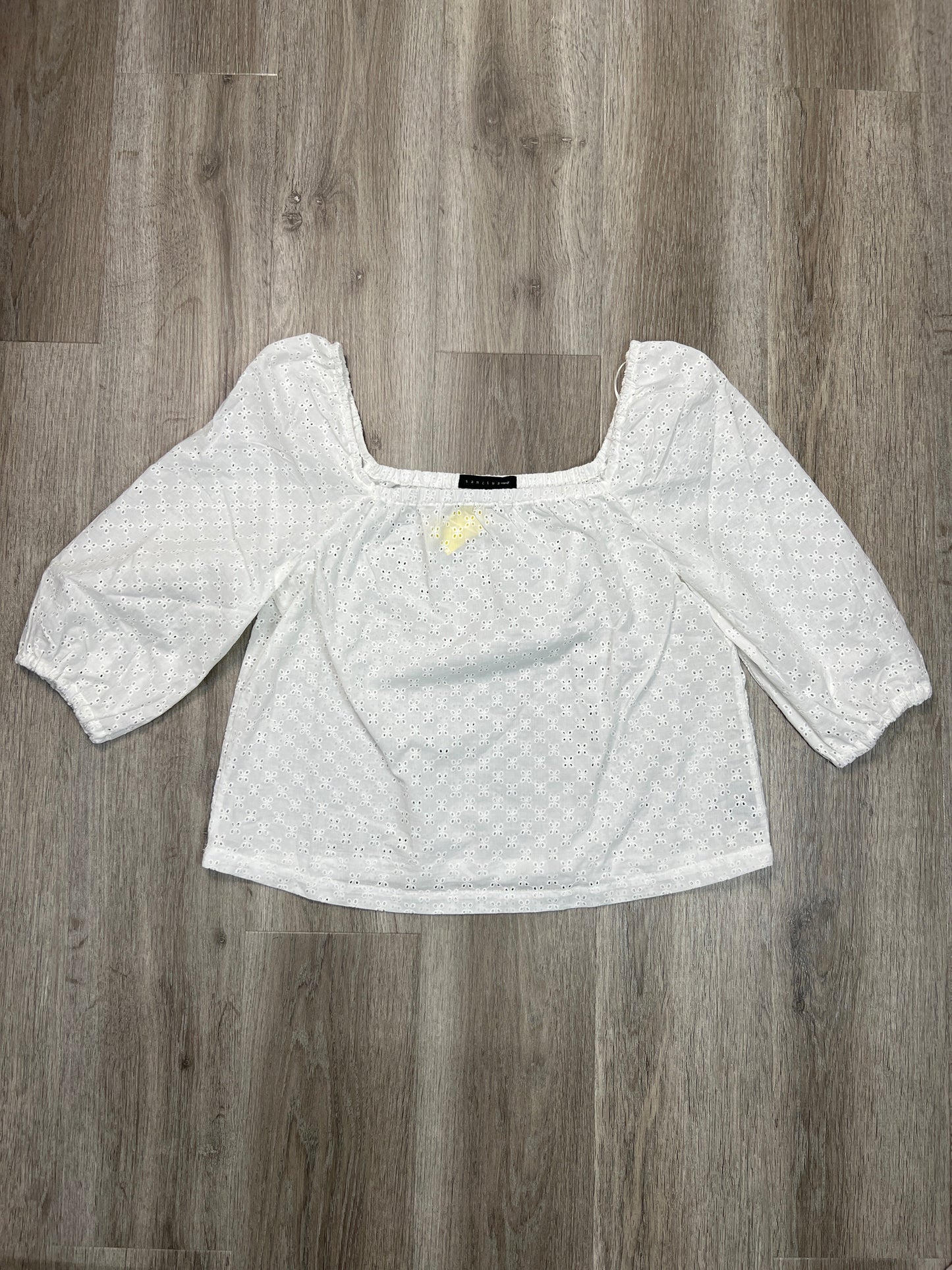 Top Long Sleeve By Sanctuary In White, Size: L