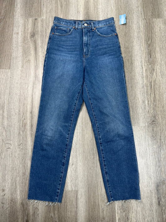 Jeans Boyfriend By Express In Blue Denim, Size: 4