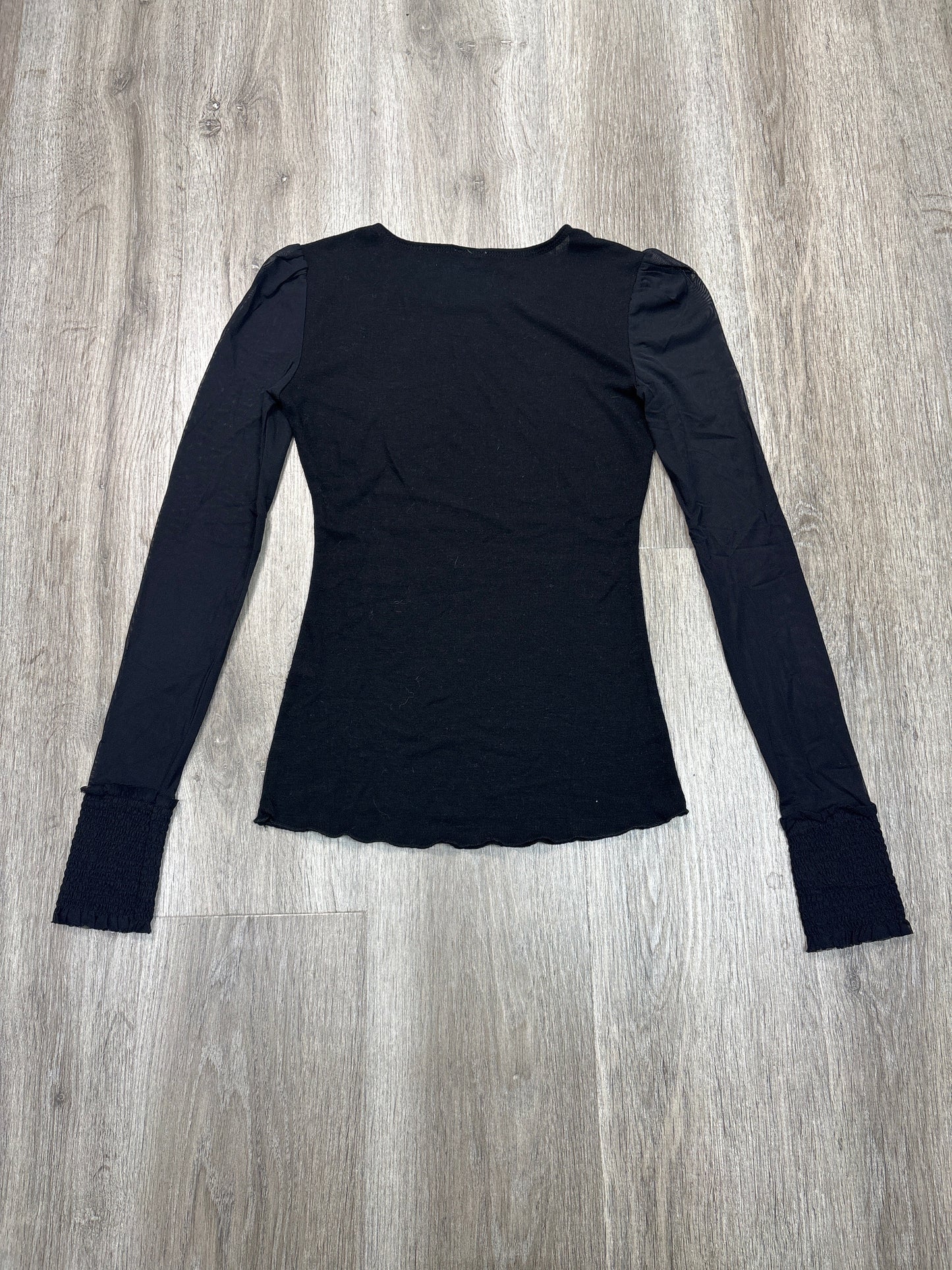 Top Long Sleeve By Free People In Black, Size: S