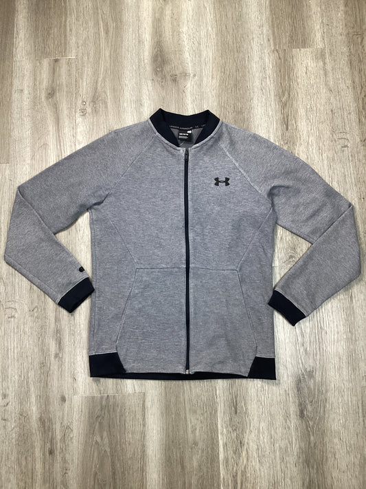 Athletic Jacket By Under Armour In Grey, Size: M