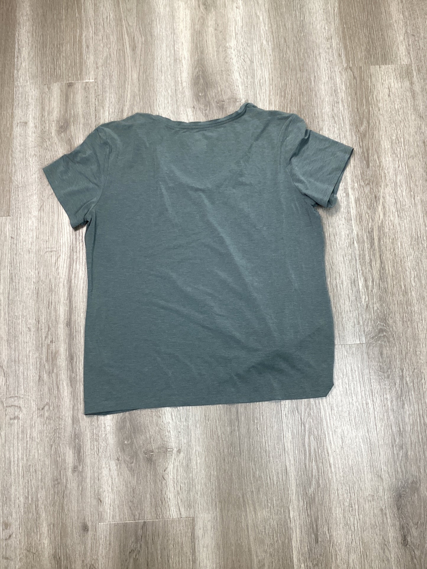 Athletic Top Short Sleeve By Gapfit In Green, Size: L