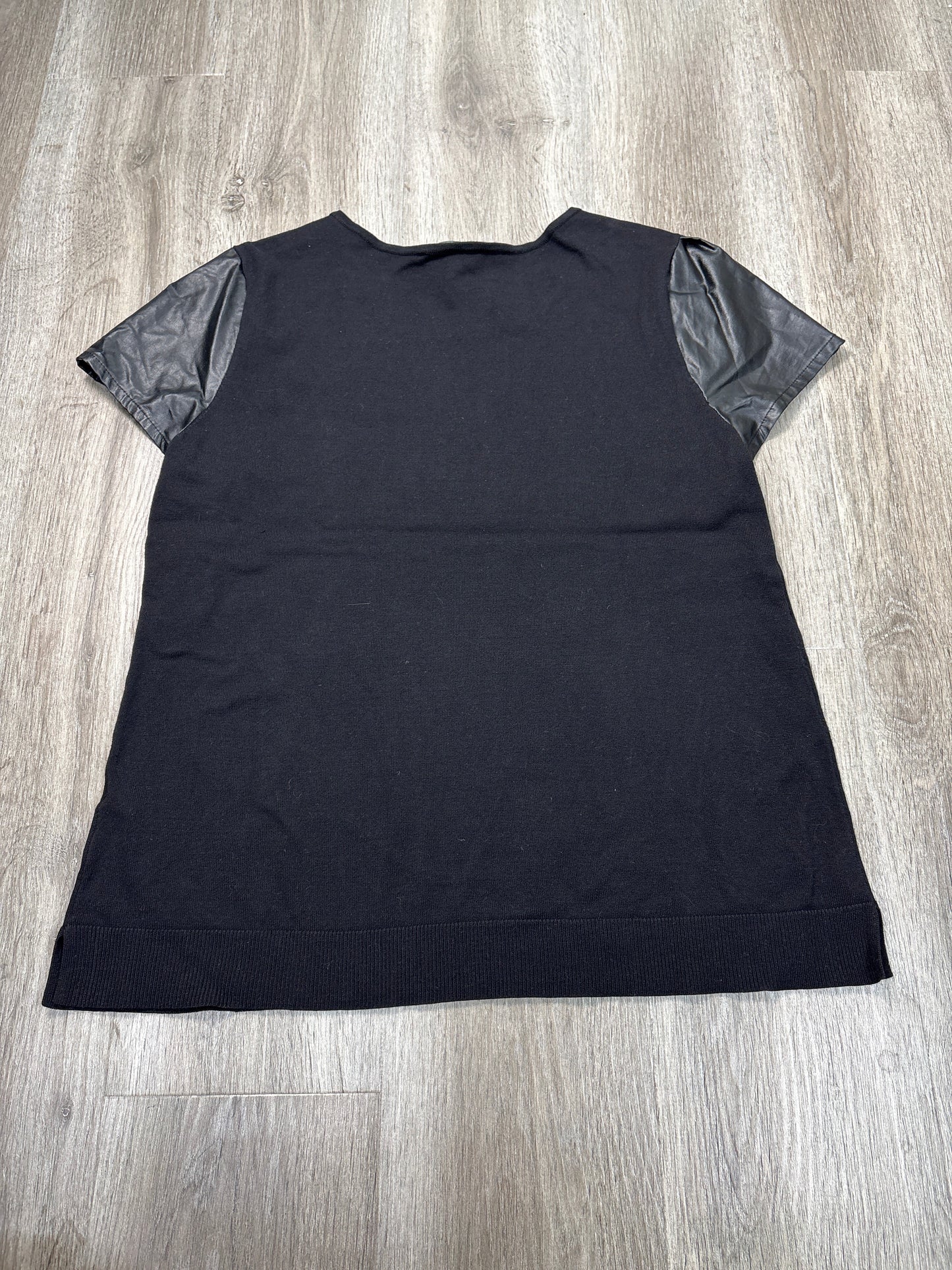 Top Short Sleeve By White House Black Market In Black, Size: Xl