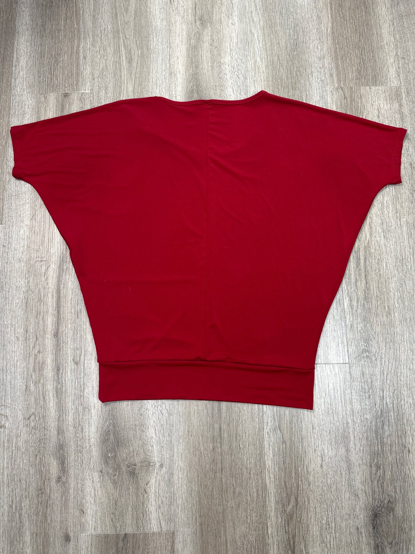 Top Short Sleeve By Jockey In Red, Size: S