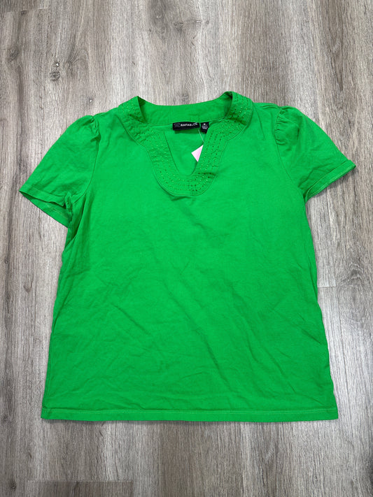 Top Short Sleeve By Rafaella In Green, Size: M