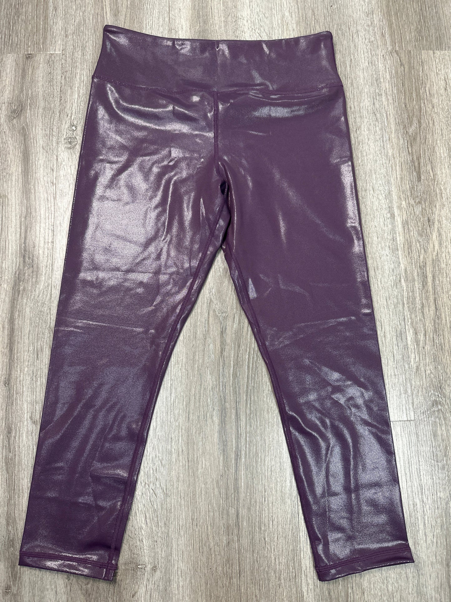 Athletic Leggings Capris By Zyia In Purple, Size: Xl