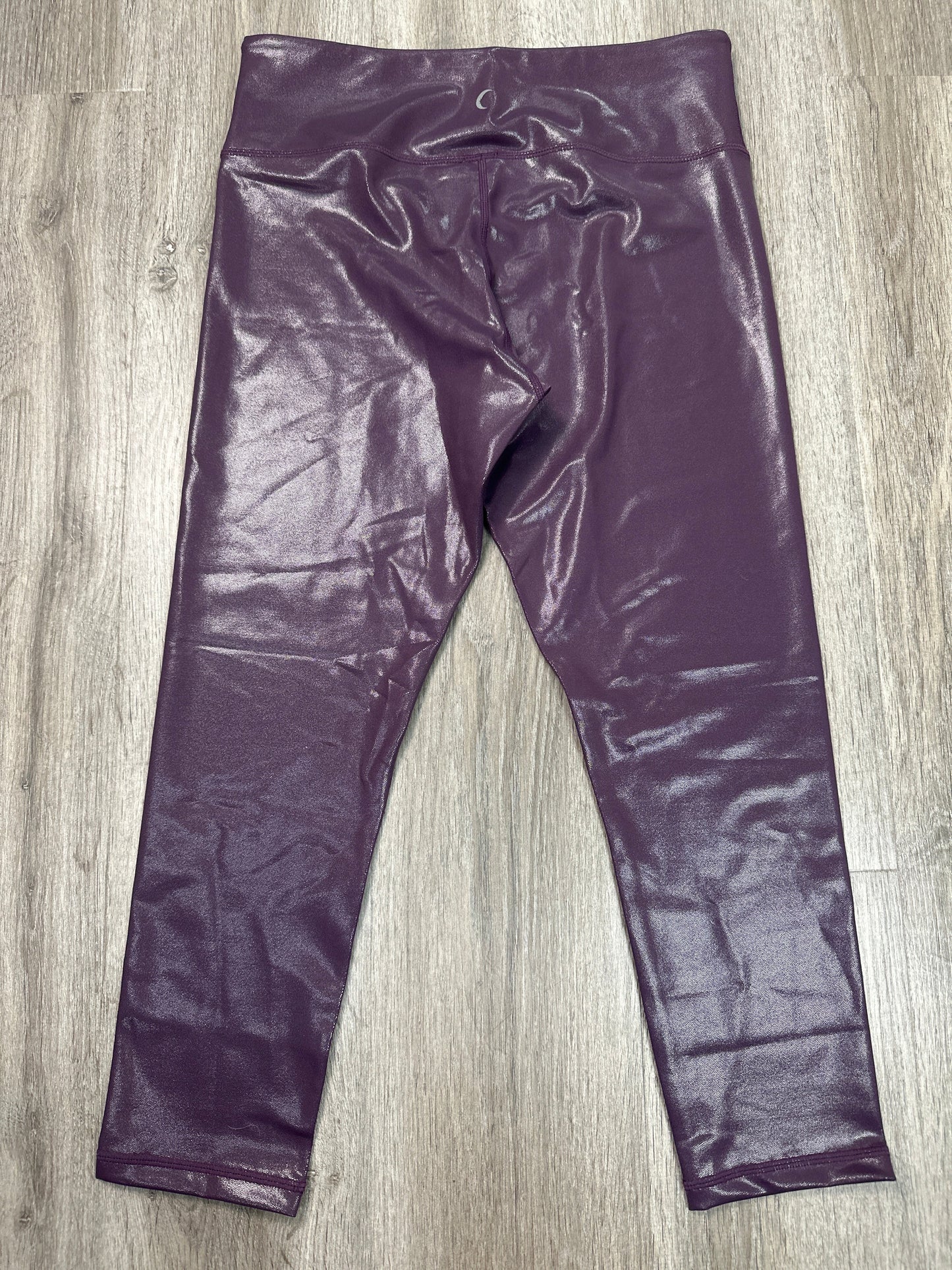 Athletic Leggings Capris By Zyia In Purple, Size: Xl